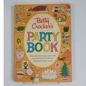 Betty Crocker's Party Book Vintage 1960s Cookbook Spiral Bound Mid Century Decor
